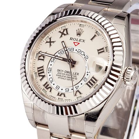 price of white gold rolex sky dweller|Rolex Sky-Dweller everose gold.